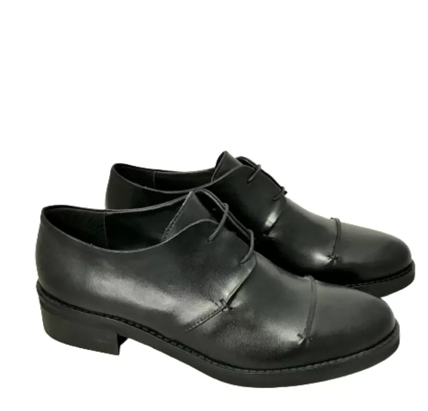 Donna CAMARRI CALZATURE Scarpe Donna | Stringata In Pelle Nera