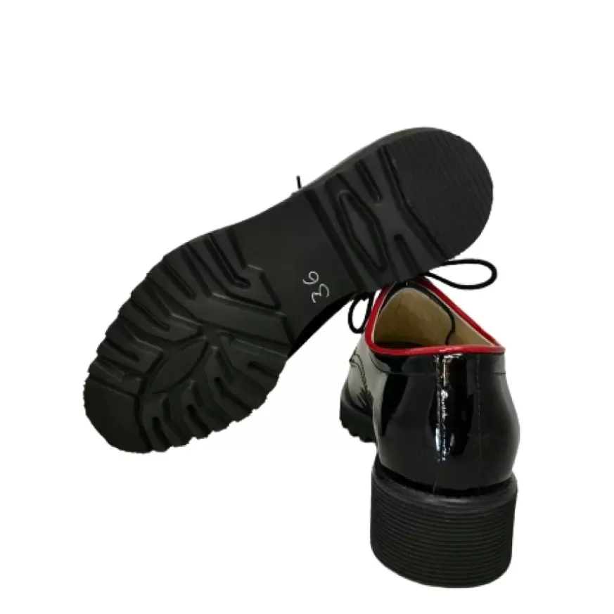 Donna CAMARRI CALZATURE Scarpe Donna | Stringata In Vernice Nera