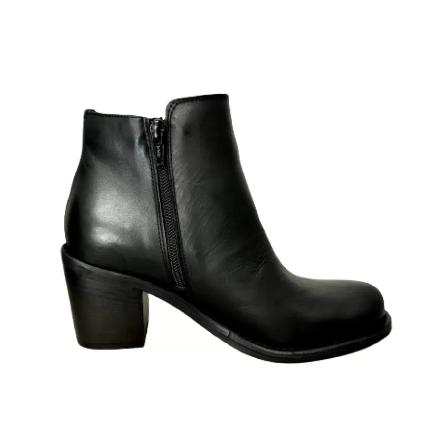Donna CAMARRI CALZATURE Scarpe Donna | Tronchetto Artigianale Con Cerniera Nero