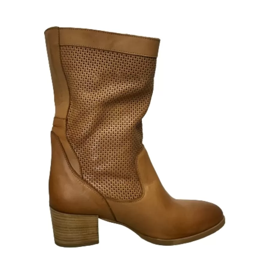 Donna CAMARRI CALZATURE Scarpe Donna | Tronchetto Cuoio Traforato