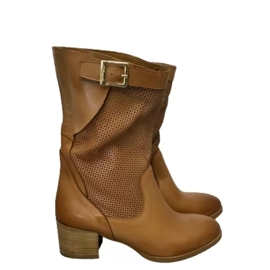 Donna CAMARRI CALZATURE Scarpe Donna | Tronchetto Cuoio Traforato