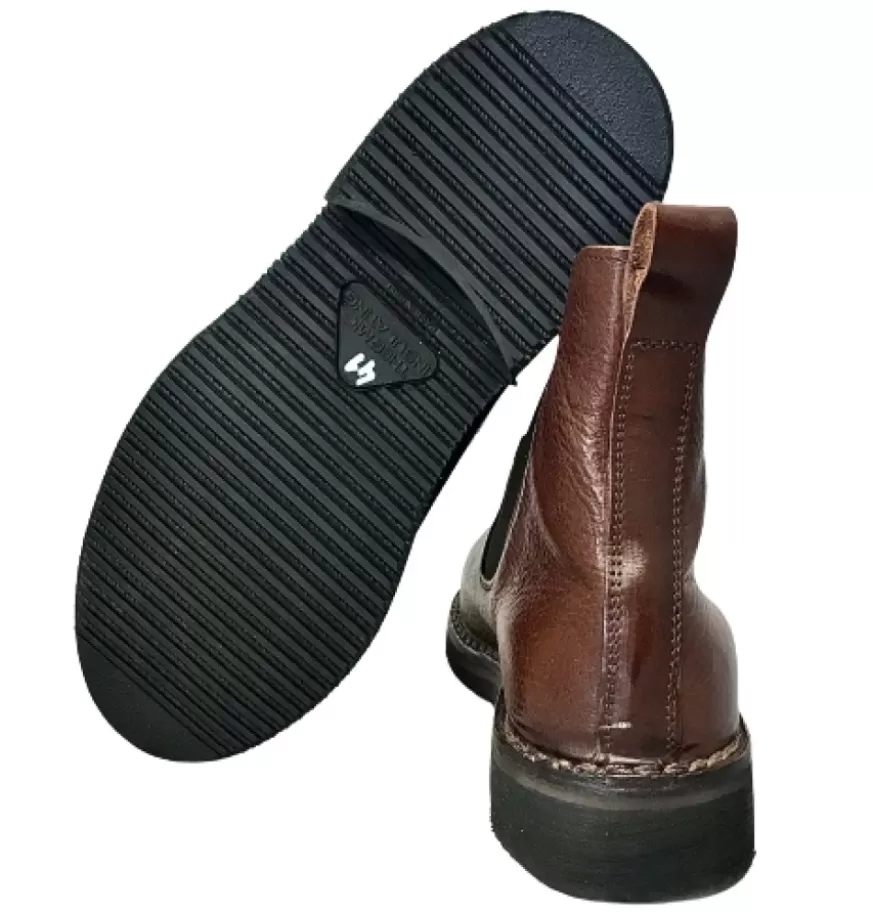 Uomo CAMARRI CALZATURE Scarpe Uomo | Beatles Artigianale In Pelle Marrone