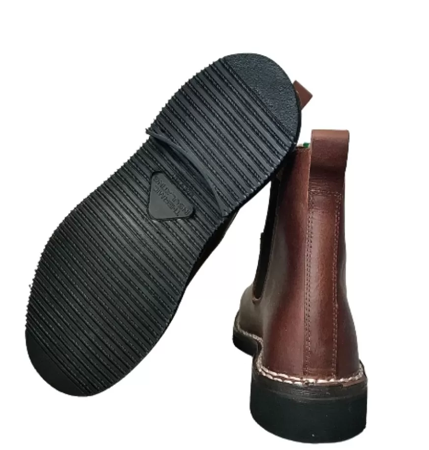 Uomo CAMARRI CALZATURE Scarpe Uomo | Beatles Artigianale Marrone In Pelle Ingrassata
