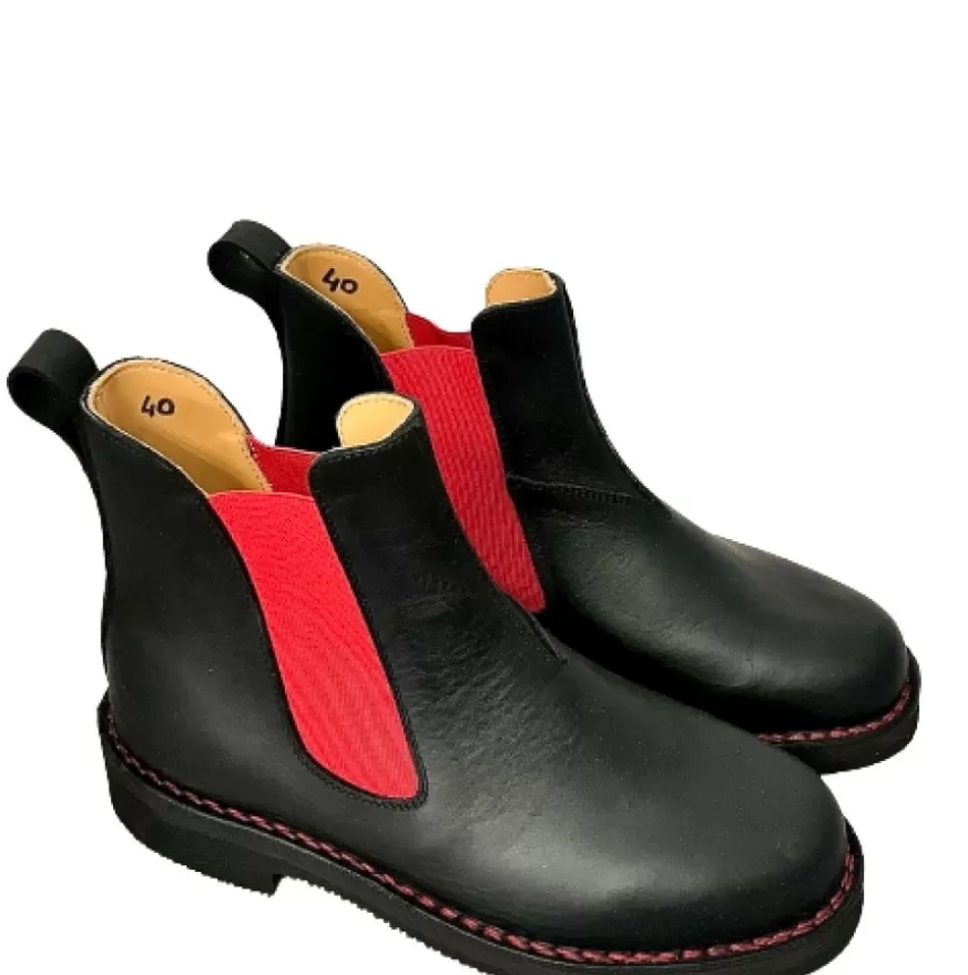 Uomo CAMARRI CALZATURE Scarpe Uomo | Beatles Artigianale Nero In Pelle Ingrassata