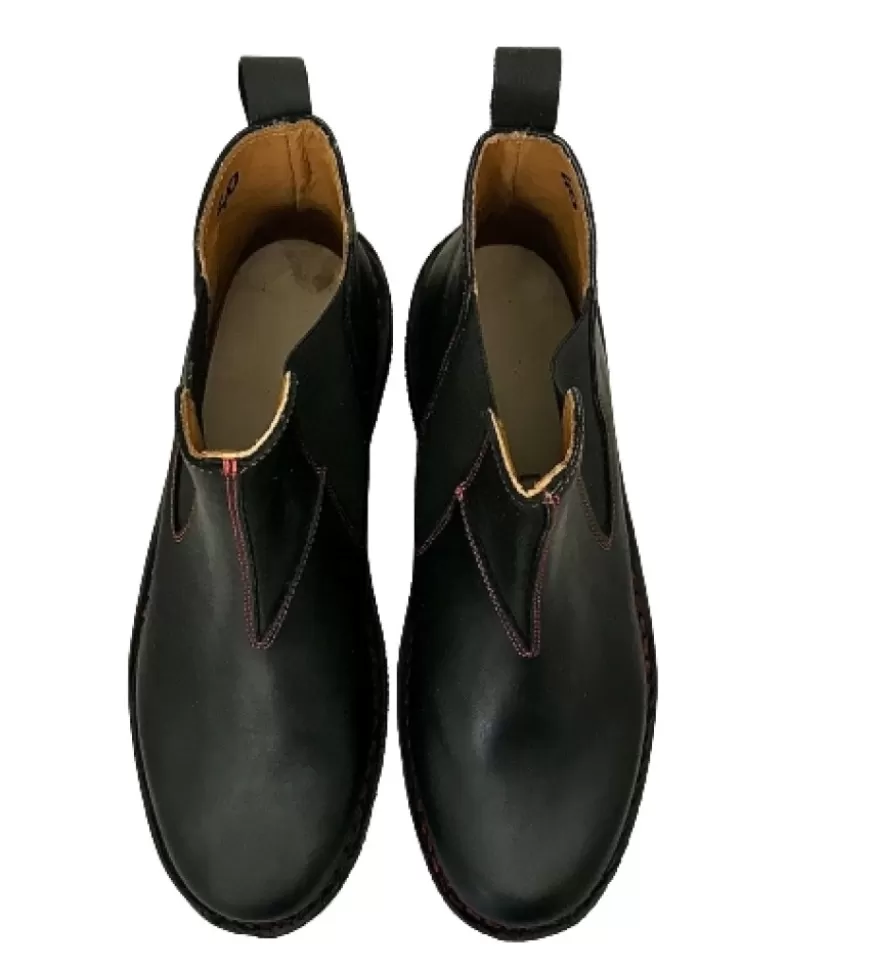 Uomo CAMARRI CALZATURE Scarpe Uomo | Beatles Artigianale Nero In Pelle Ingrassata