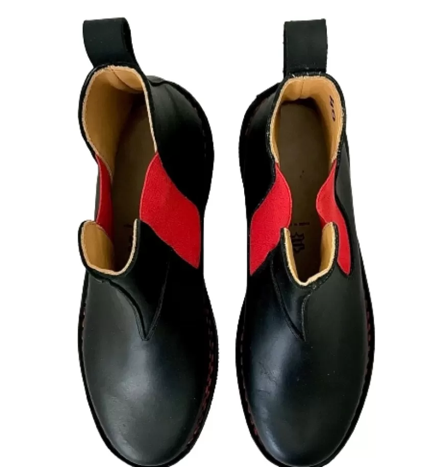 Uomo CAMARRI CALZATURE Scarpe Uomo | Beatles Artigianale Nero In Pelle Ingrassata
