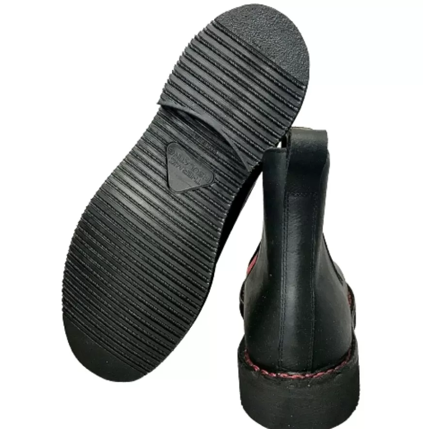 Uomo CAMARRI CALZATURE Scarpe Uomo | Beatles Artigianale Nero In Pelle Ingrassata