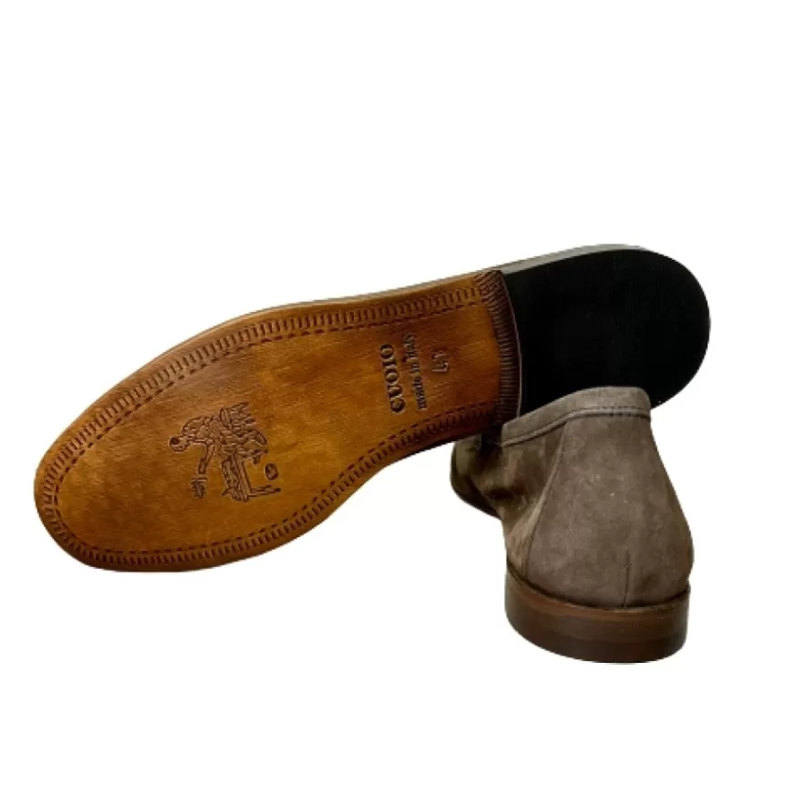Uomo CAMARRI CALZATURE Scarpe Uomo | Mocassino Estivo In Camoscio Taupe