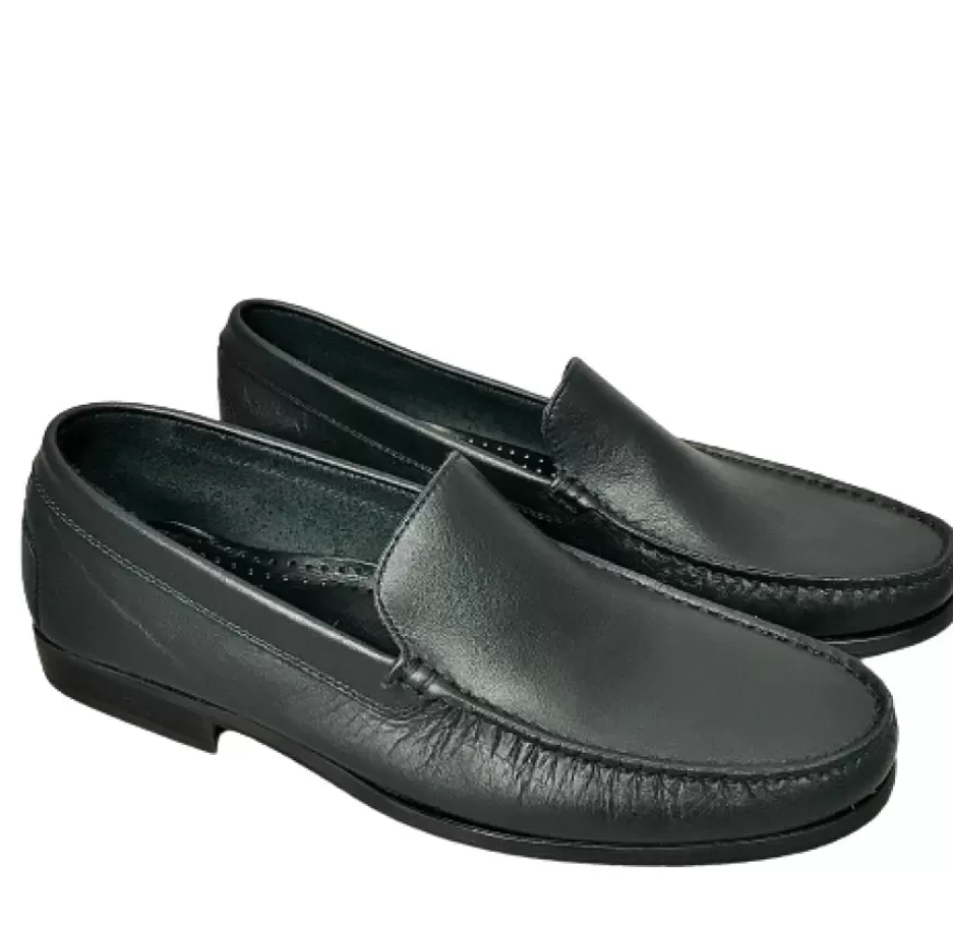 Uomo CAMARRI CALZATURE Scarpe Uomo | Mocassino In Pelle Blu Soldini