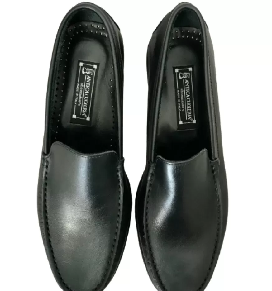 Uomo CAMARRI CALZATURE Scarpe Uomo | Mocassino In Pelle Blu Soldini