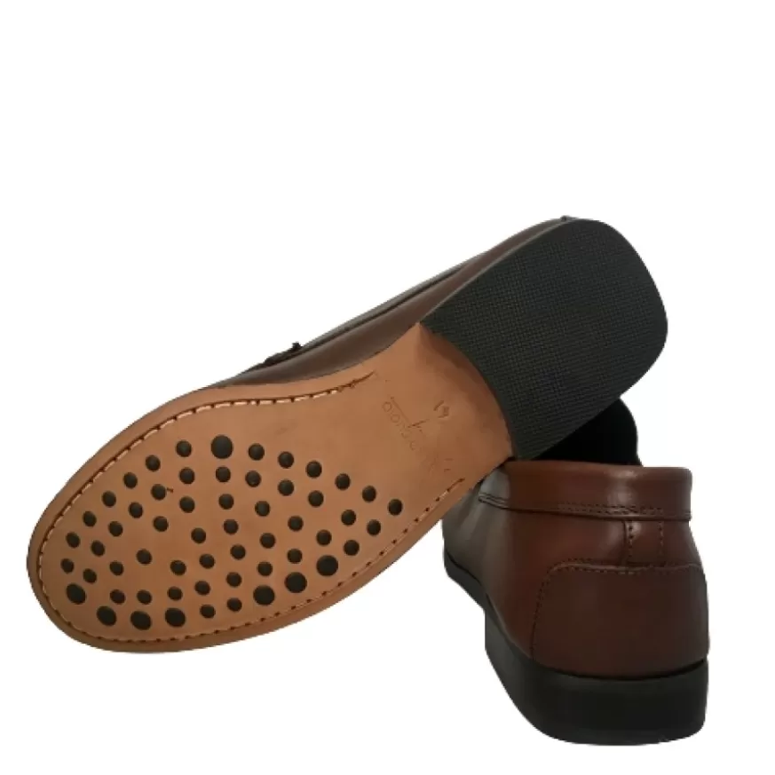 Uomo CAMARRI CALZATURE Scarpe Uomo | Mocassino In Pelle Marrone Soldini