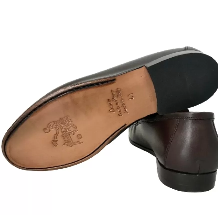 Uomo CAMARRI CALZATURE Scarpe Uomo | Mocassino Marrone Cucito Blake