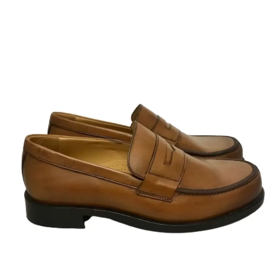 Uomo CAMARRI CALZATURE Scarpe Uomo | Mocassino Mod. College Cuoio