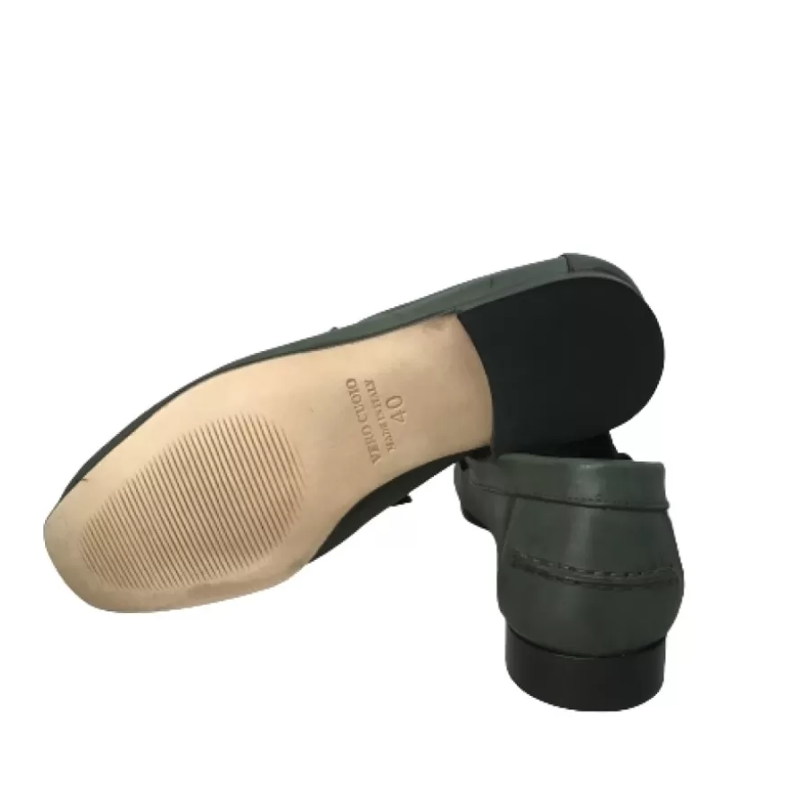 Uomo CAMARRI CALZATURE Scarpe Uomo | Mocassino Mod. College Estivo Verde