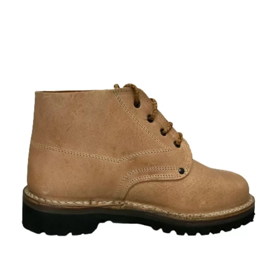 Uomo CAMARRI CALZATURE Scarpe Uomo | Scarponcino Da Lavoro In Vacchetta Al Naturale Carrarmato