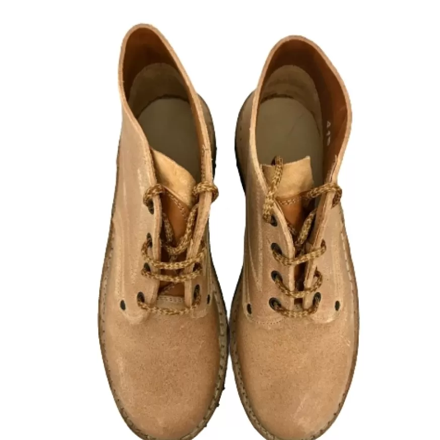 Uomo CAMARRI CALZATURE Scarpe Uomo | Scarponcino Da Lavoro In Vacchetta Al Naturale Carrarmato