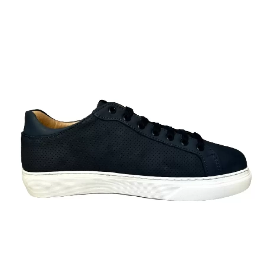 Uomo CAMARRI CALZATURE Scarpe Uomo | Sneakers Artigianale In Nabuk Blu