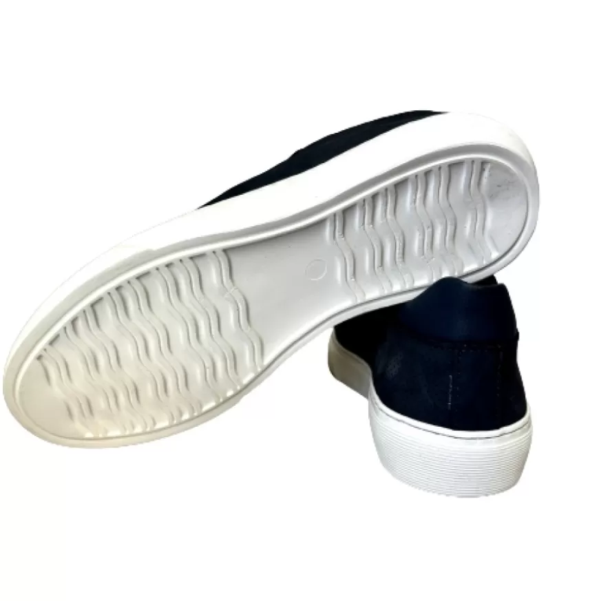 Uomo CAMARRI CALZATURE Scarpe Uomo | Sneakers Artigianale In Nabuk Blu