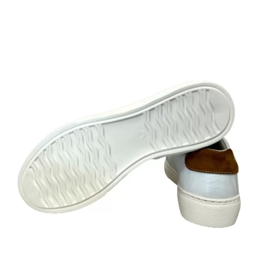 Uomo CAMARRI CALZATURE Scarpe Uomo | Sneakers Artigianale In Pelle Bianca