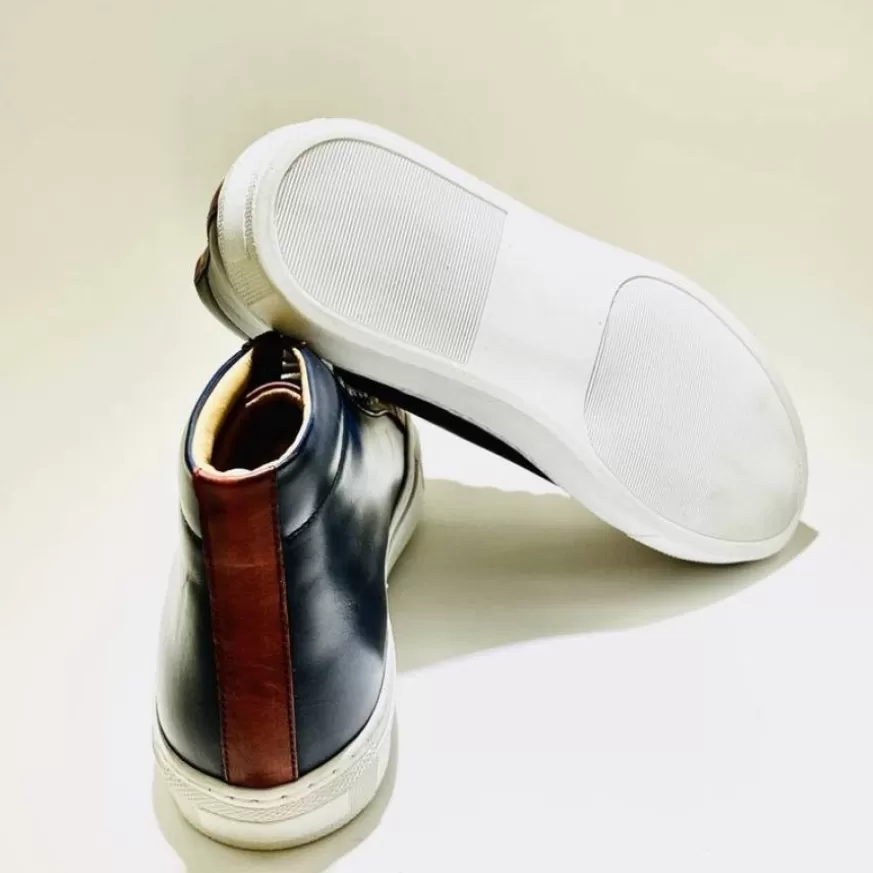 Uomo CAMARRI CALZATURE Scarpe Uomo | Sneakers Artigianale In Pelle Bicolore
