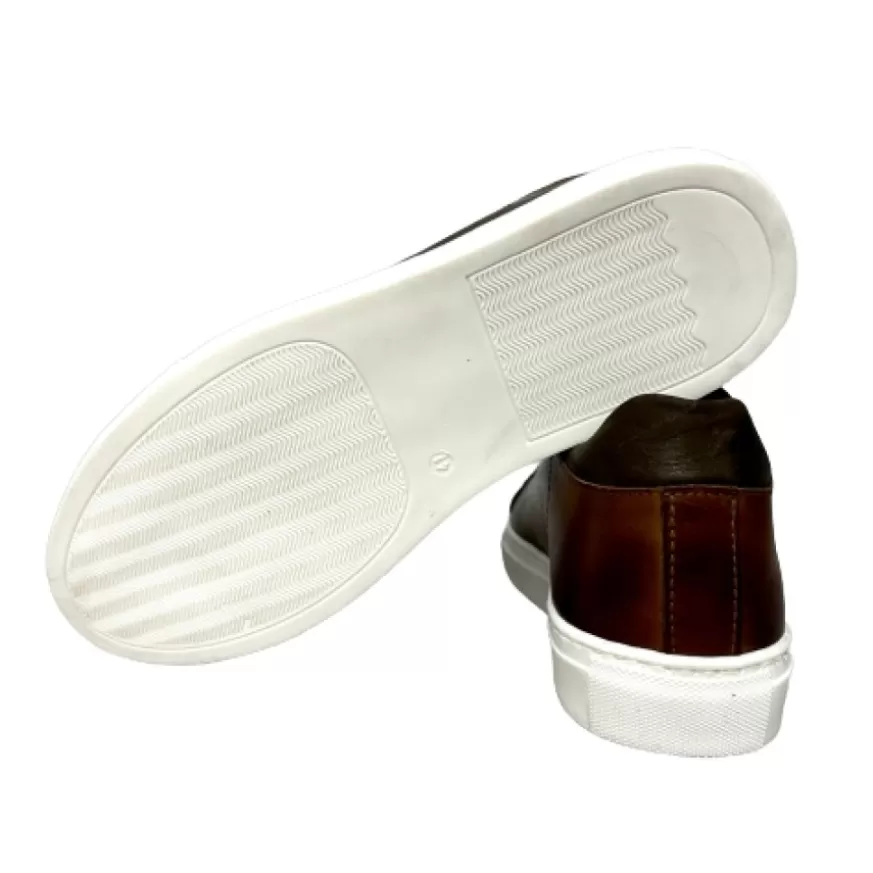 Uomo CAMARRI CALZATURE Scarpe Uomo | Sneakers Artigianale In Pelle Marrone