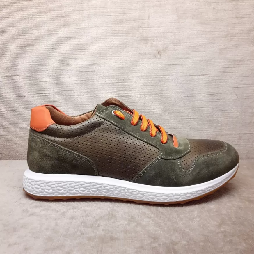 Uomo CAMARRI CALZATURE Scarpe Uomo | Sneakers Artigianale Verde