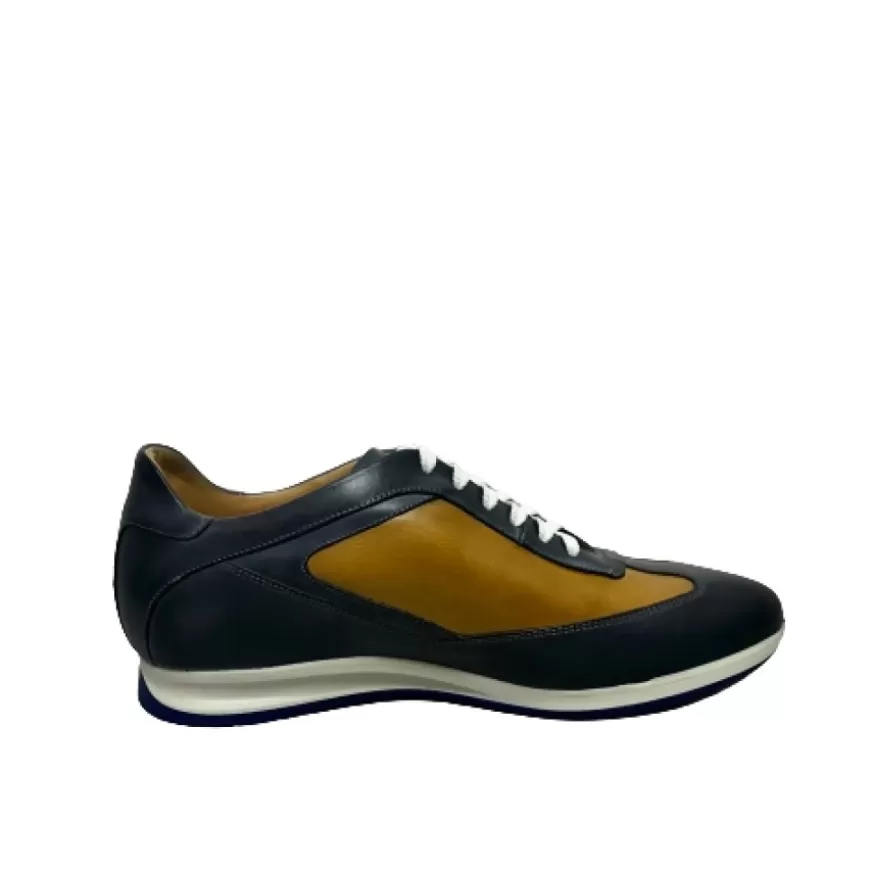 Uomo CAMARRI CALZATURE Scarpe Uomo | Sneakers Bassa Blu/Ocra