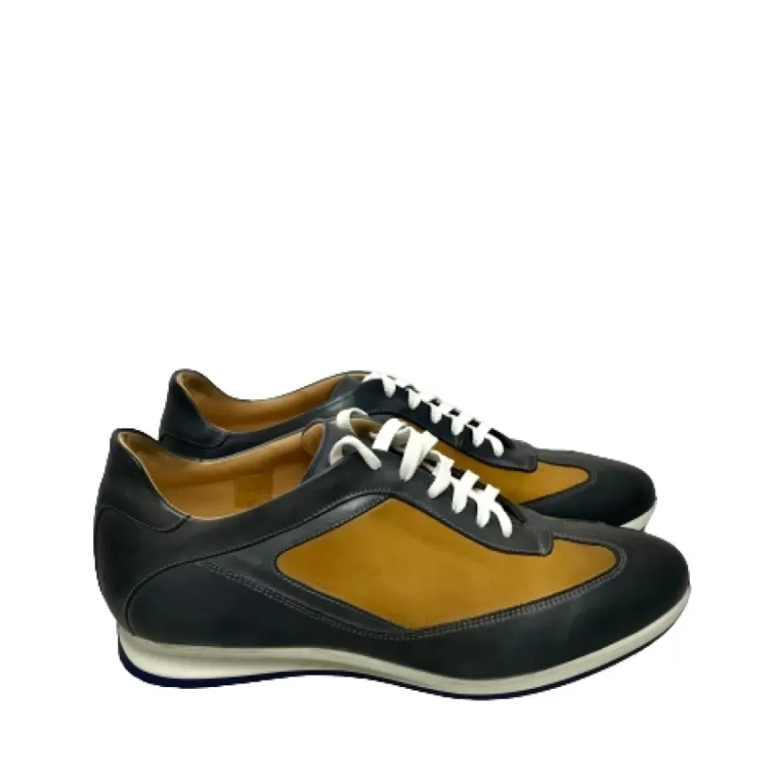 Uomo CAMARRI CALZATURE Scarpe Uomo | Sneakers Bassa Blu/Ocra