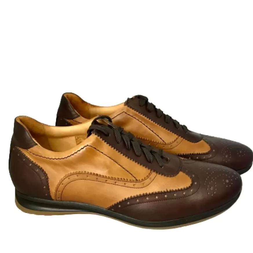 Uomo CAMARRI CALZATURE Scarpe Uomo | Sneakers Bassa Cuoio/Marrone