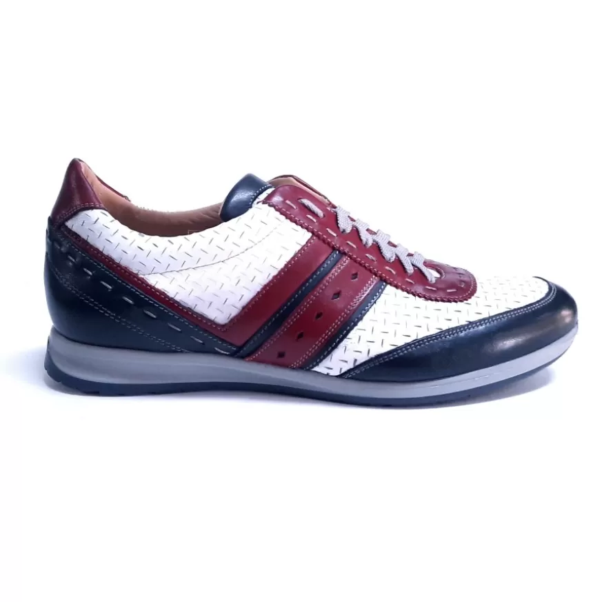 Uomo CAMARRI CALZATURE Scarpe Uomo | Sneakers Bassa In Pelle Bianca