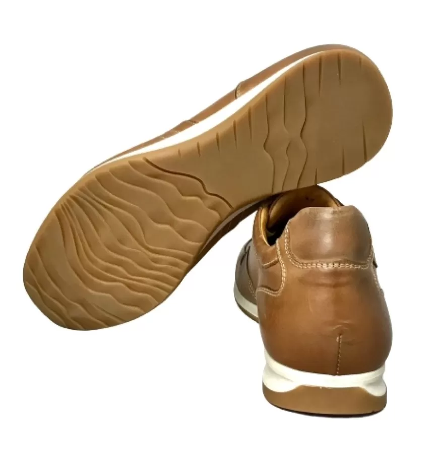 Uomo CAMARRI CALZATURE Scarpe Uomo | Sneakers Bassa In Pelle Cuoio