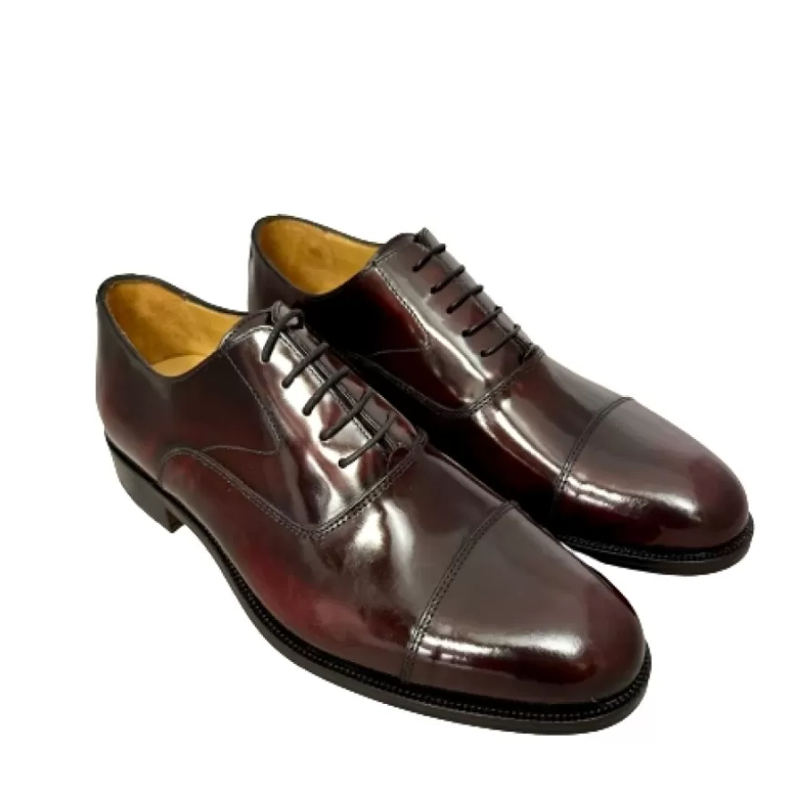Uomo CAMARRI CALZATURE Scarpe Uomo | Stringata Abrasivata Bordeaux Con Spunterbo Cucita Blake