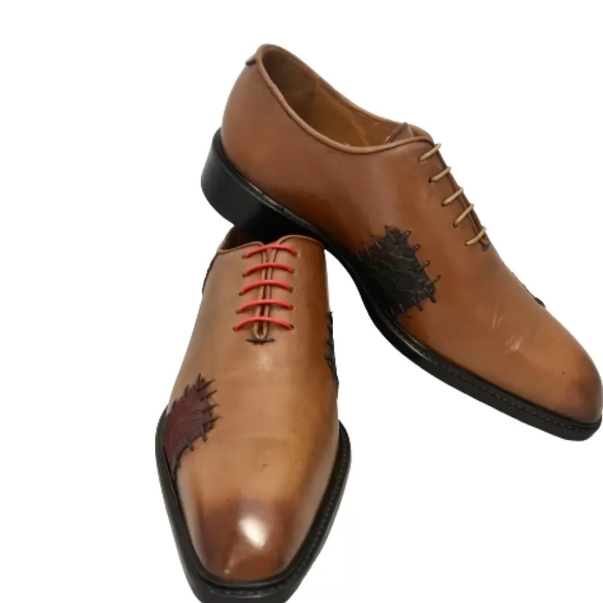 Uomo CAMARRI CALZATURE Scarpe Uomo | Stringata Artigianale Con Toppe Cucite