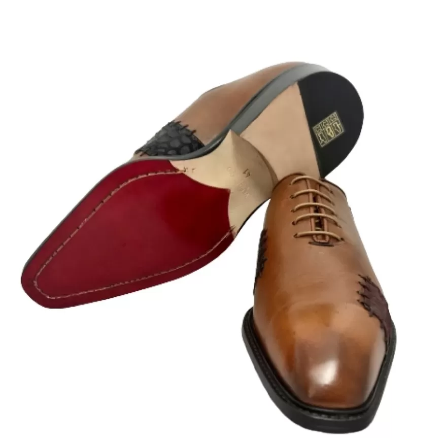 Uomo CAMARRI CALZATURE Scarpe Uomo | Stringata Artigianale Con Toppe Cucite
