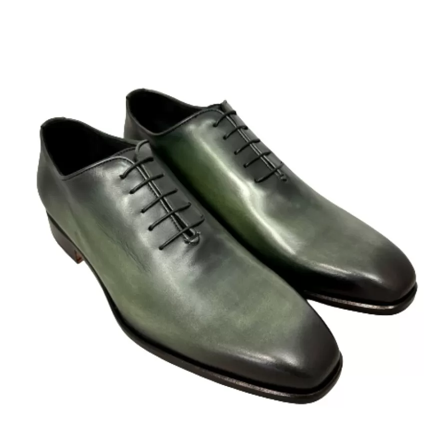 Uomo CAMARRI CALZATURE Scarpe Uomo | Stringata Artigianale Cucita Blake Verde Scuro