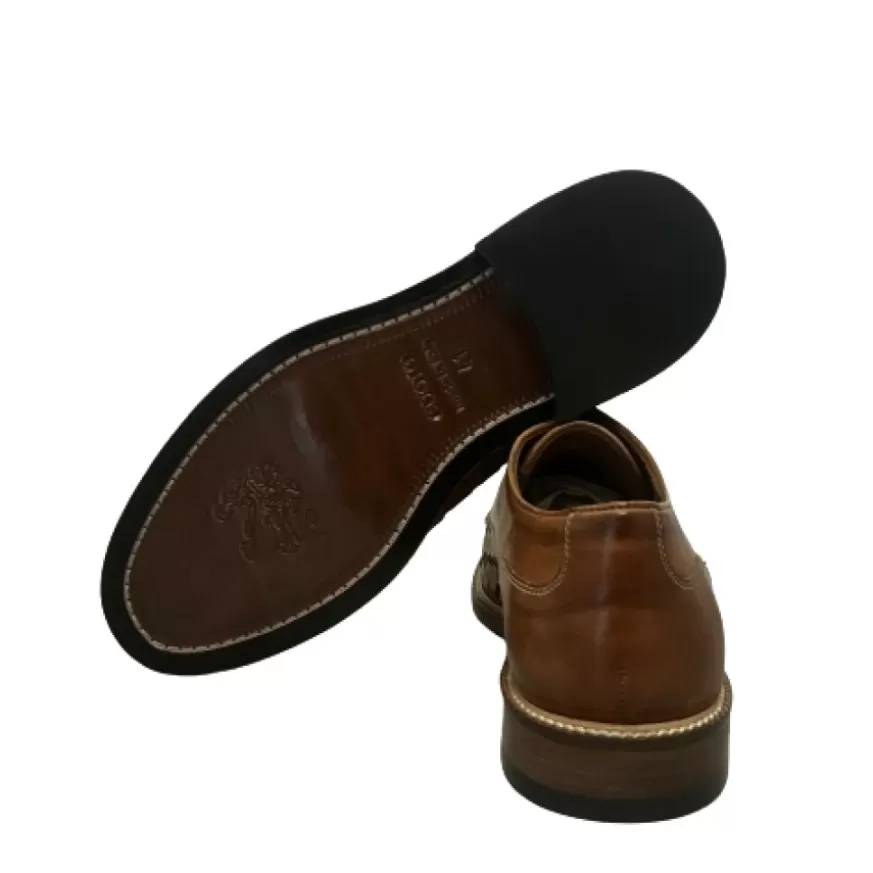 Uomo CAMARRI CALZATURE Scarpe Uomo | Stringata Artigianale Intrecciata Cognac