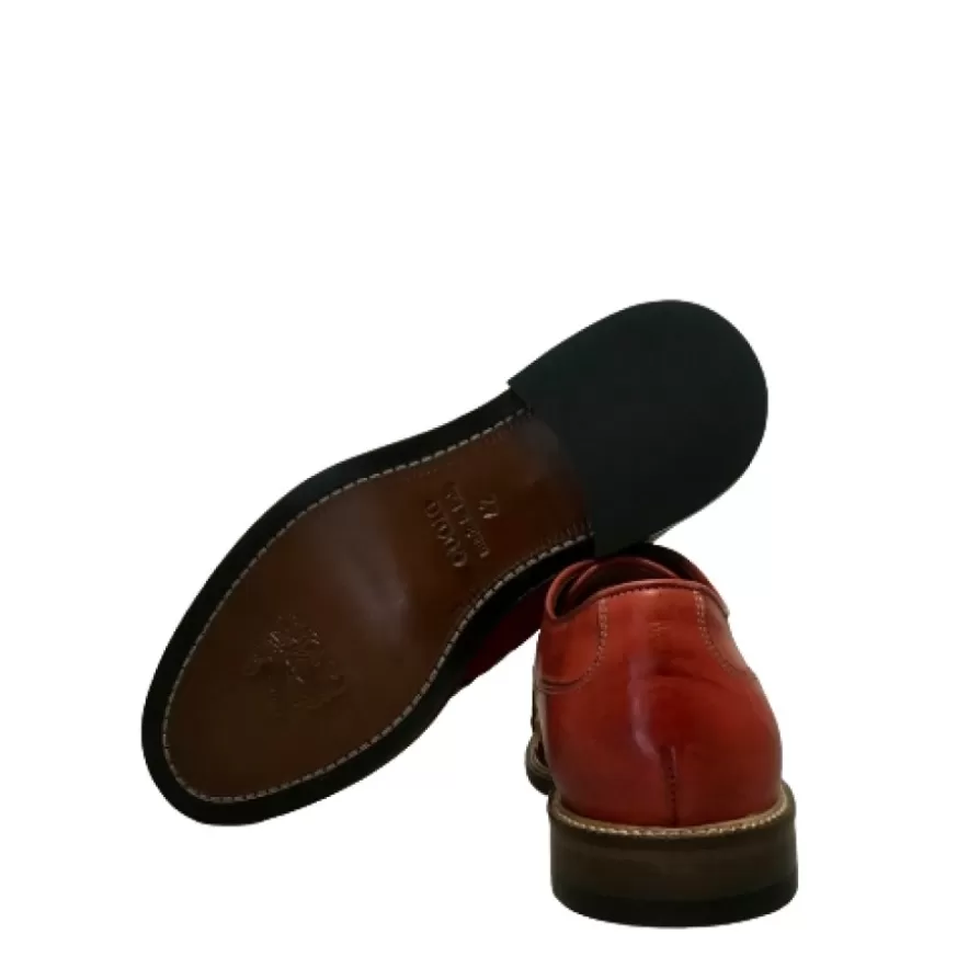 Uomo CAMARRI CALZATURE Scarpe Uomo | Stringata Artigianale Intrecciata Rossa