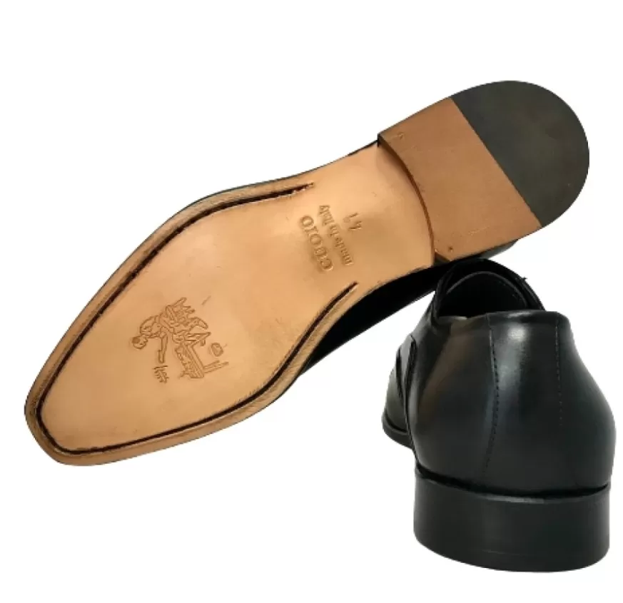 Uomo CAMARRI CALZATURE Scarpe Uomo | Stringata Artigianale Nera Cucita Blake
