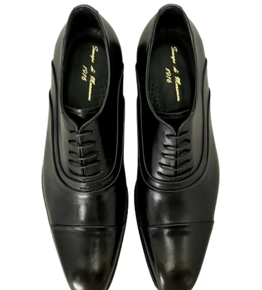 Uomo CAMARRI CALZATURE Scarpe Uomo | Stringata Artigianale Nera Cucita Blake