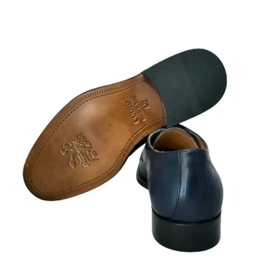 Uomo CAMARRI CALZATURE Scarpe Uomo | Stringata Blu Con Spunterbo