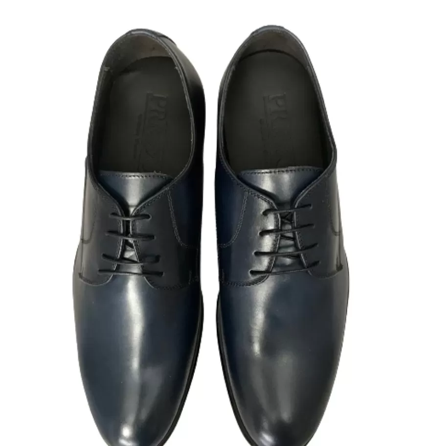 Uomo CAMARRI CALZATURE Scarpe Uomo | Stringata Blu Liscia