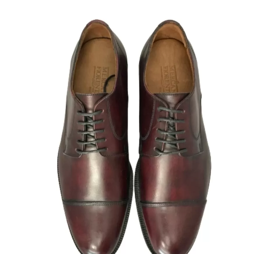 Uomo CAMARRI CALZATURE Scarpe Uomo | Stringata Bordeaux Con Spunterbo