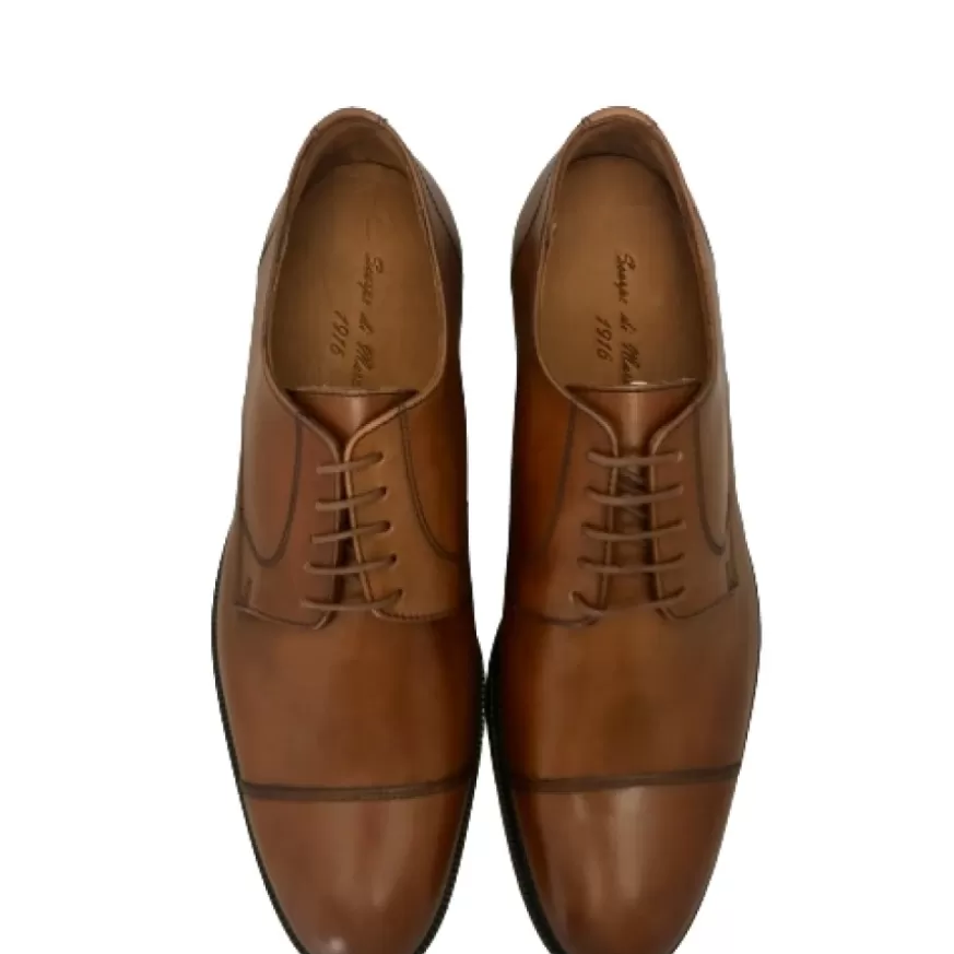 Uomo CAMARRI CALZATURE Scarpe Uomo | Stringata Cuoio Scuro Con Spunterbo
