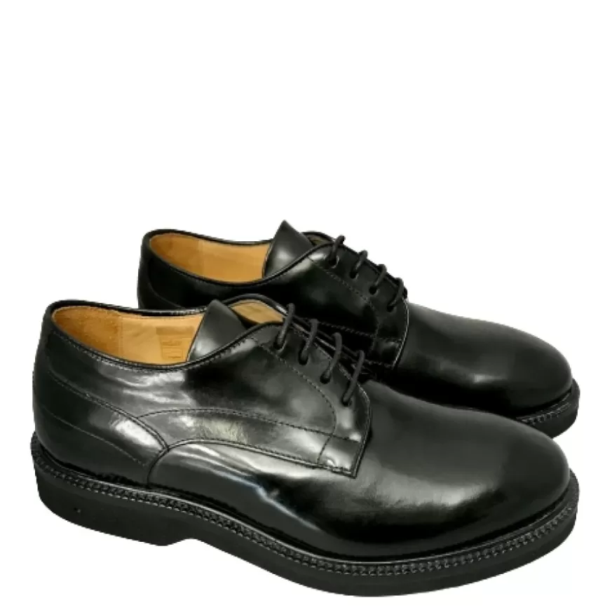 Uomo CAMARRI CALZATURE Scarpe Uomo | Stringata In Pelle Abrasivata Nera