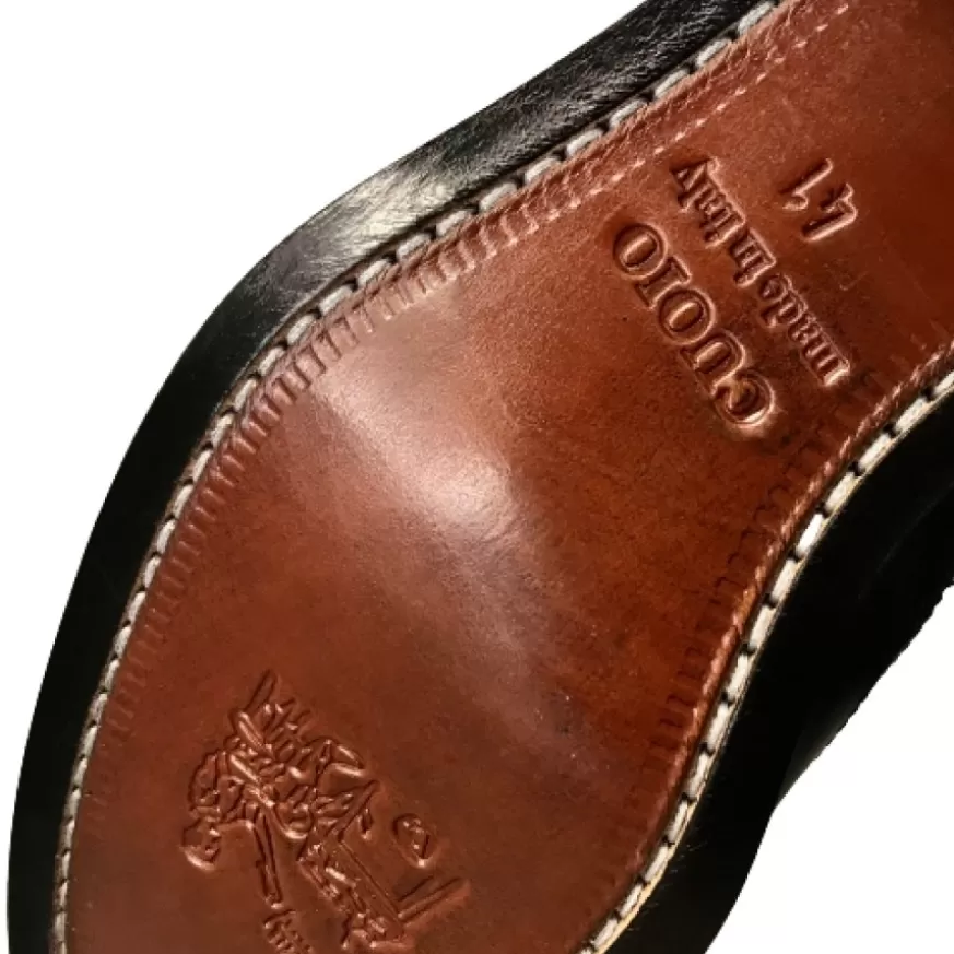 Uomo CAMARRI CALZATURE Scarpe Uomo | Stringata In Pelle- Duilio Blu E Rossa