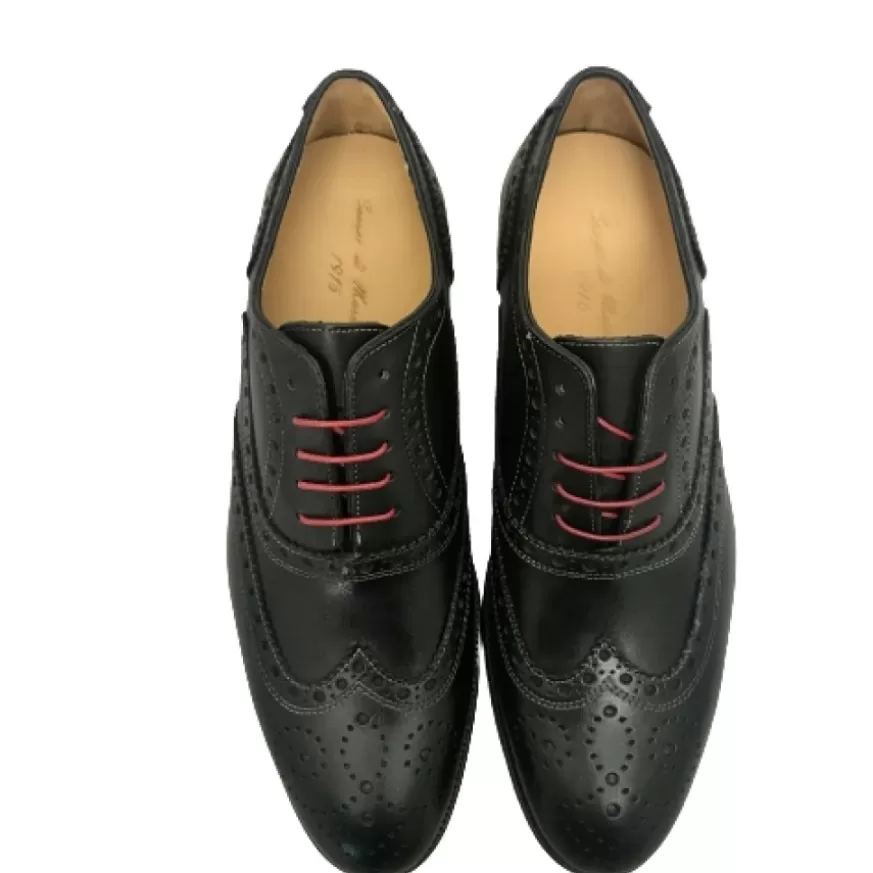 Uomo CAMARRI CALZATURE Scarpe Uomo | Stringata In Pelle Fondo Cuoio – Duilio Nera