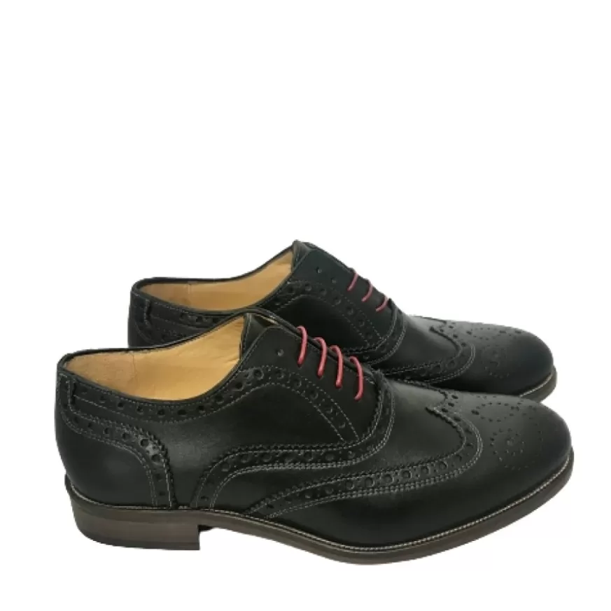Uomo CAMARRI CALZATURE Scarpe Uomo | Stringata In Pelle Fondo Cuoio – Duilio Nera