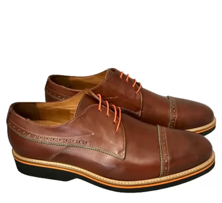 Uomo CAMARRI CALZATURE Scarpe Uomo | Stringata In Pelle Marrone