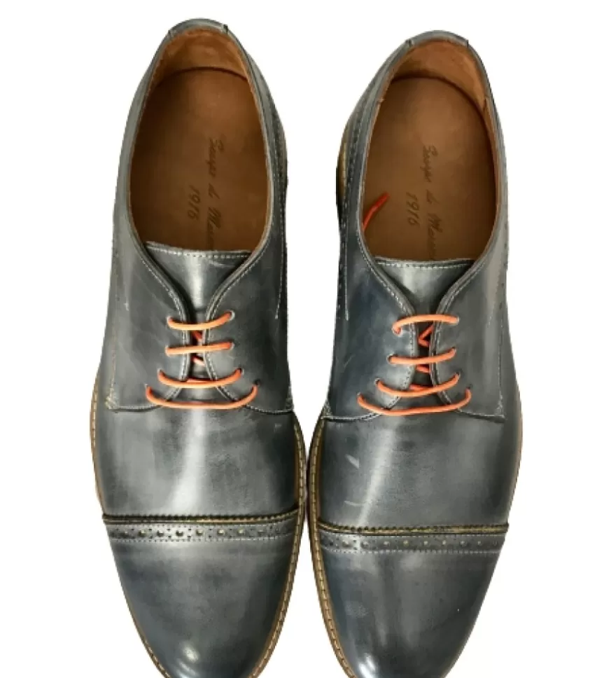 Uomo CAMARRI CALZATURE Scarpe Uomo | Stringata In Pelle Oceano