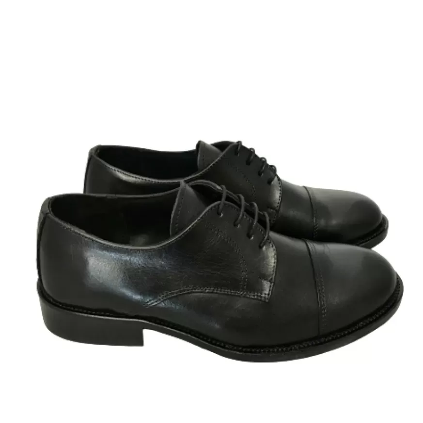 Uomo CAMARRI CALZATURE Scarpe Uomo | Stringata Nera Con Spunterbo